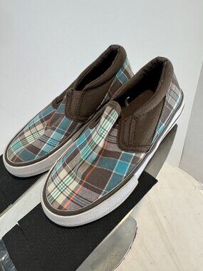The Children's Place Plaid Slip On Sneakers size 11